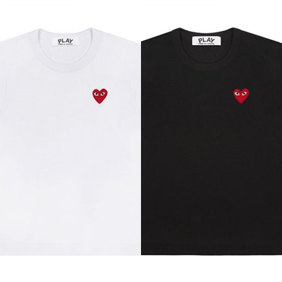cdg play black shirt