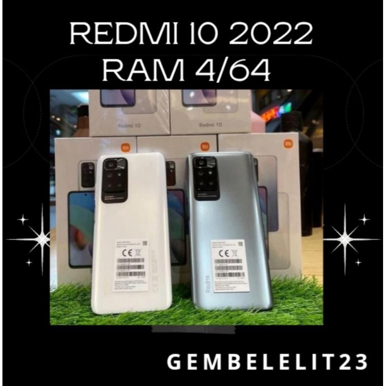 Redmi 10 2022 RAM 4/64 Garansi Resmi 1 tahun