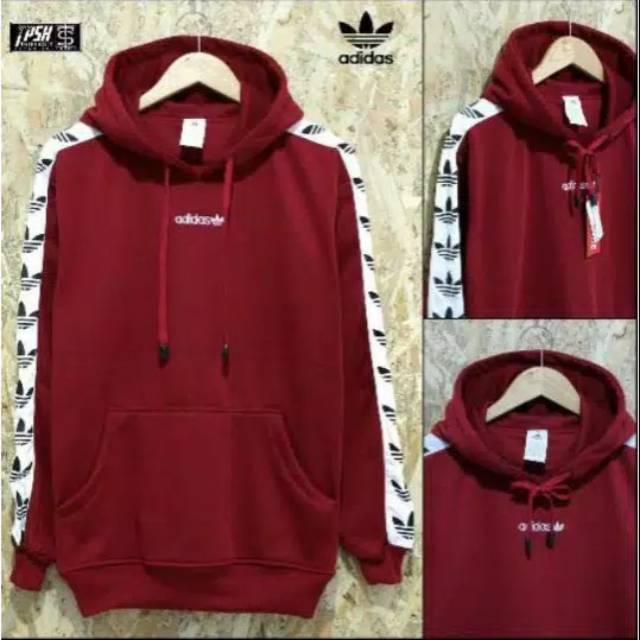 JAKET HOODIE ADIDAS TNT PREMIUM MAROON