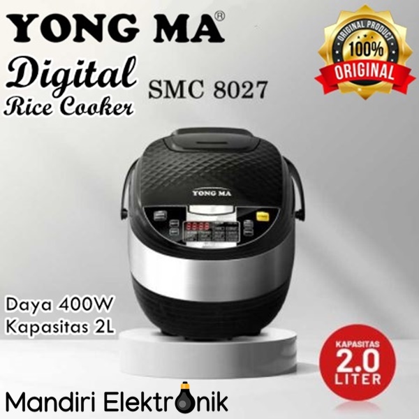 Yong Ma Magic Com Digital Rice Cooker 2 Liter 3 in 1 SMC-8027 Penanak Nasi Yongma SMC 8027 YMC-802