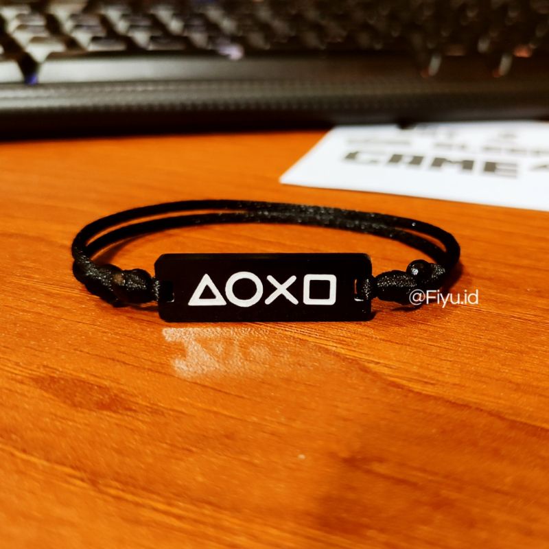 GELANG TALI LOGO PLAYSTATION BUTTON / GELANG UNISEX