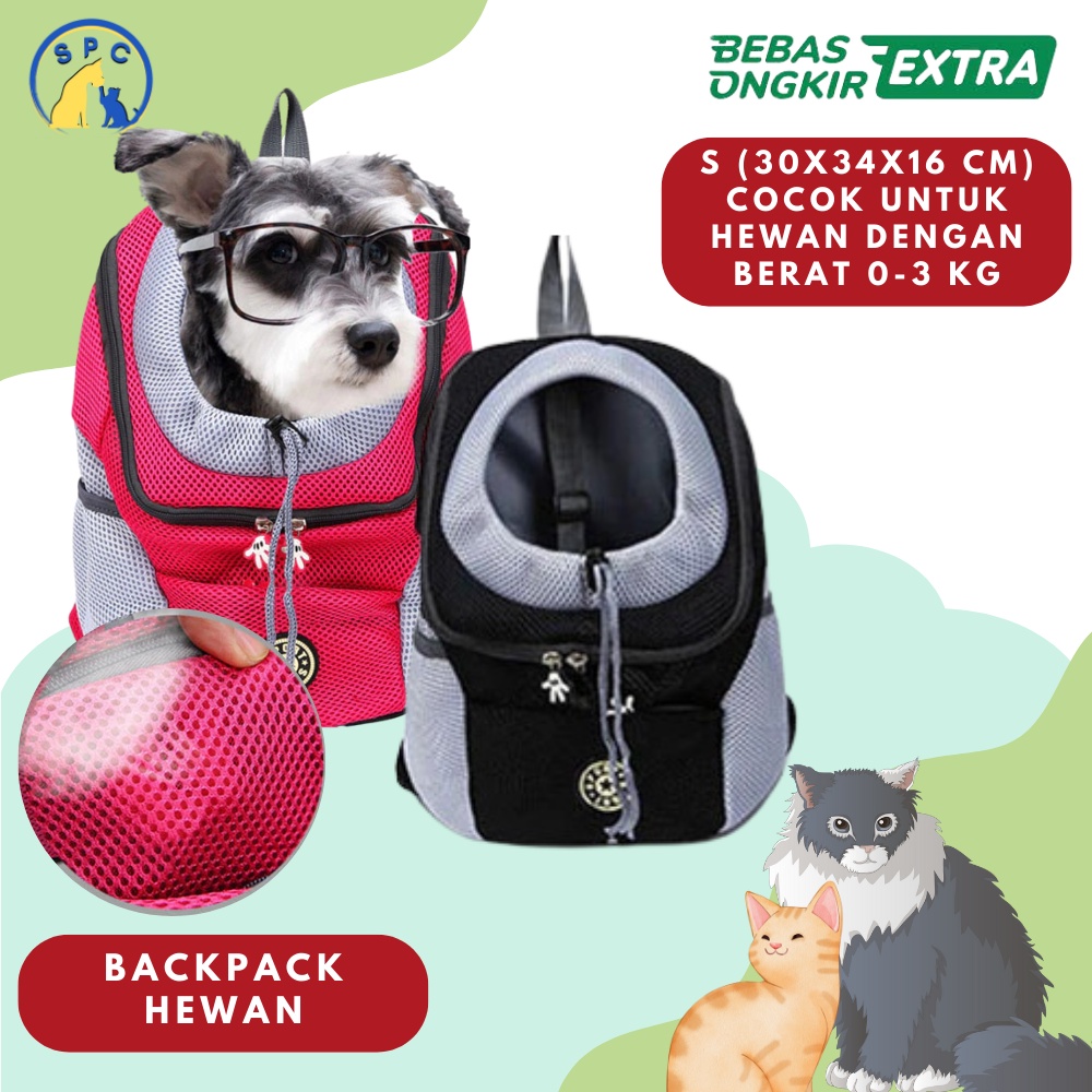 Tas Ransel Backpack Hewan Anjing Kucing Pet Carrier Pet Cargo