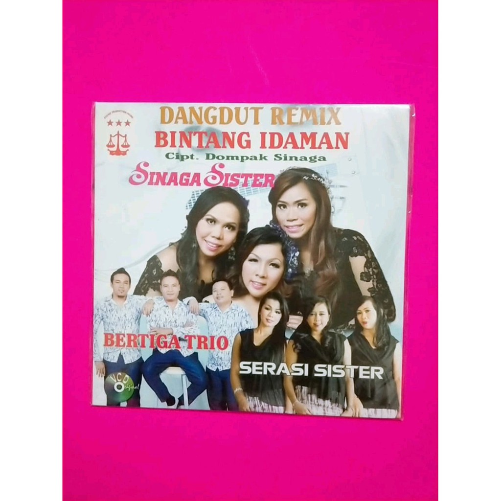 Kaset VCD original Lagu terlaris DANGDUT REMIX SINAGA SISTER  BERTIGA TRIO  SERASI SISTER