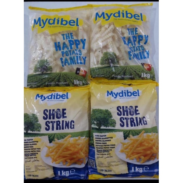 

Kentang my debel shoestring 1kg kentang goreng premium