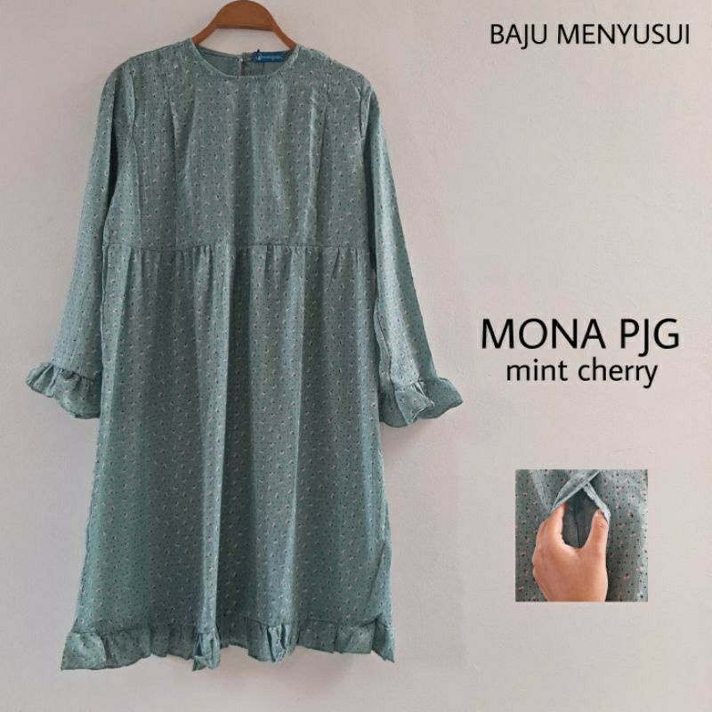 MAMIGAYA Baju Menyusui Mona Formal  Lengan Panjang Tunik Menyusui