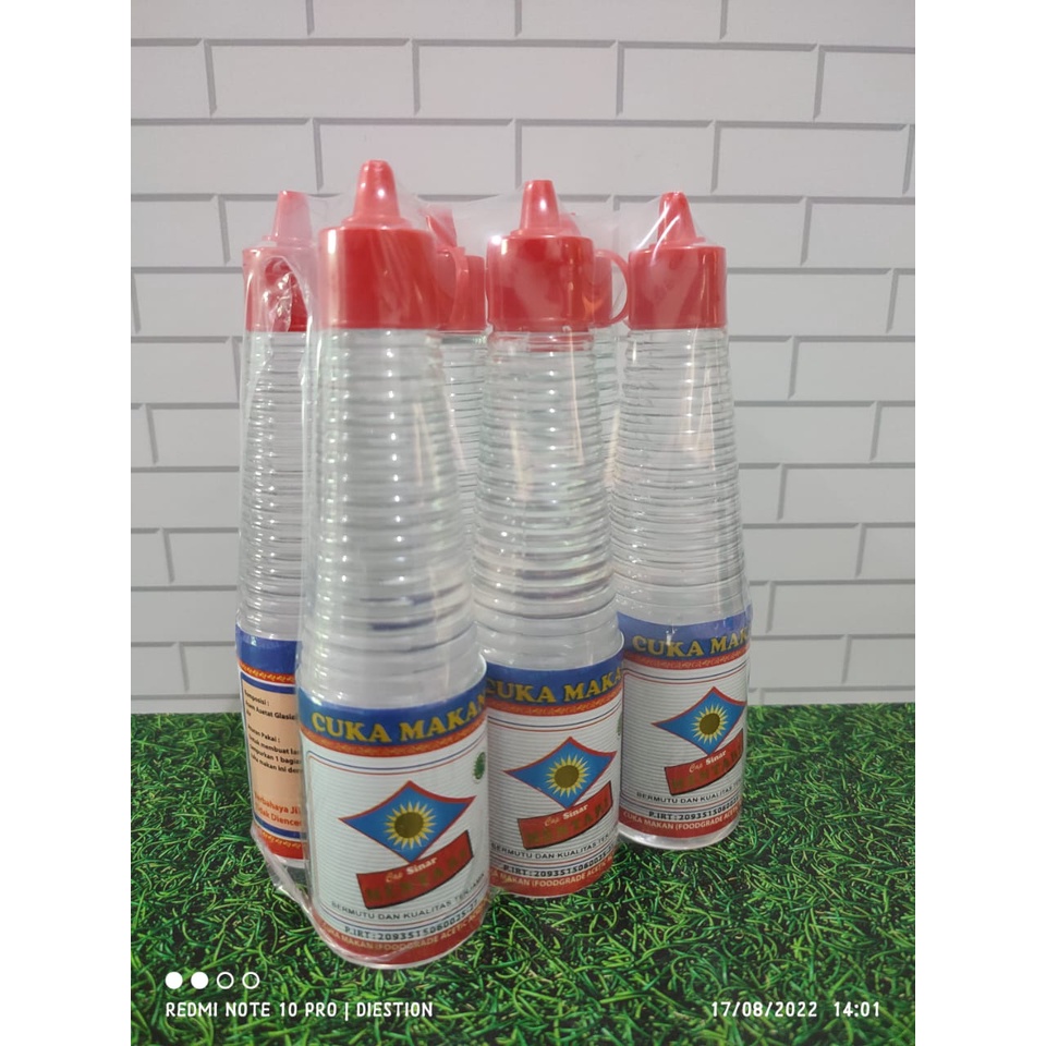 Paket Hemat Cuka Makan Cap Sinar Mentari Isi 6 Botol 150mL [Halal]