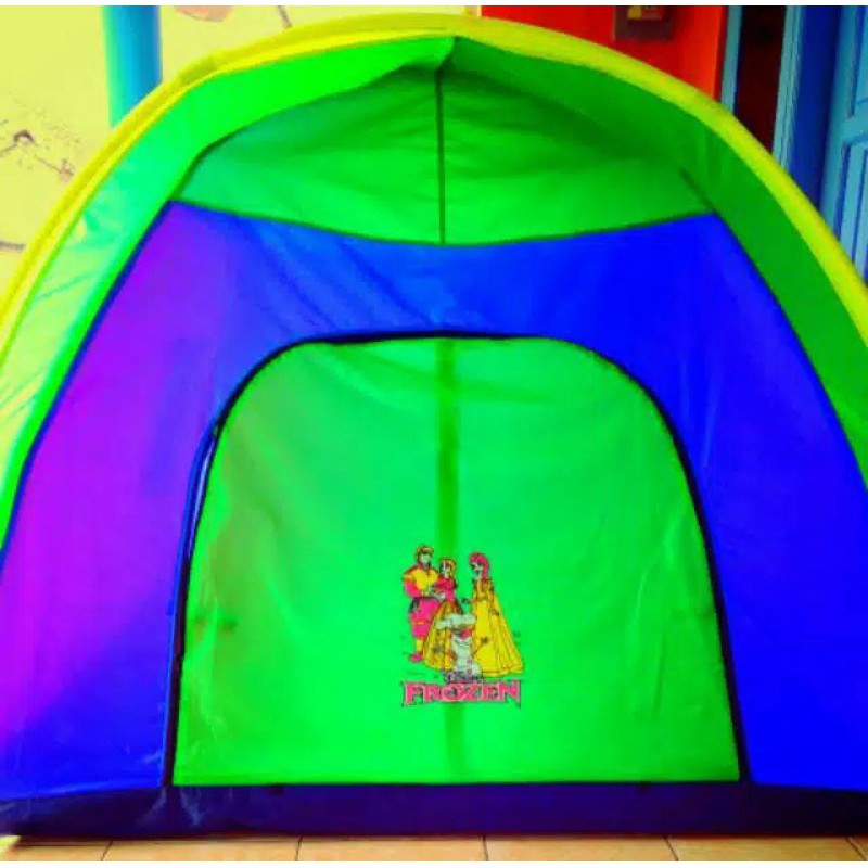 (COD) TENDA ANAK KARAKTER MURAH TENDA CAMPING OUT DOOR 100X110 cm