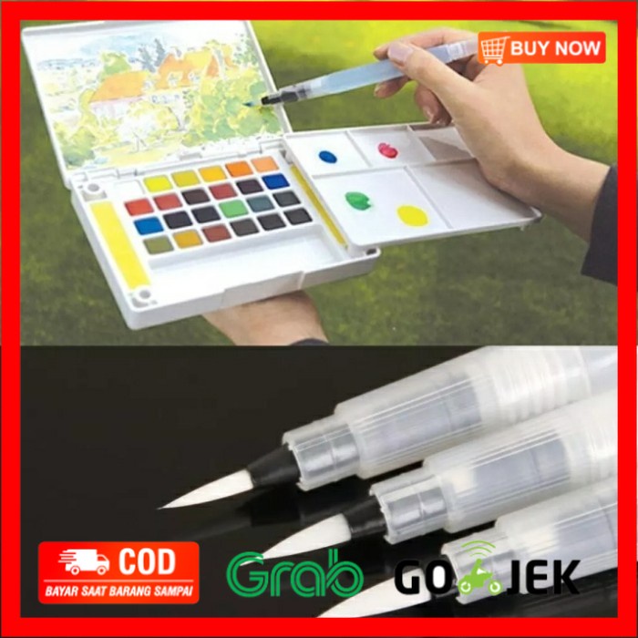 

(BISA COD) Water Brush Pen Refillable 3 Set