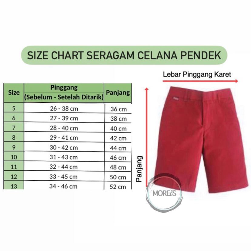 Celana TK/SD Pendek Karet Ungu