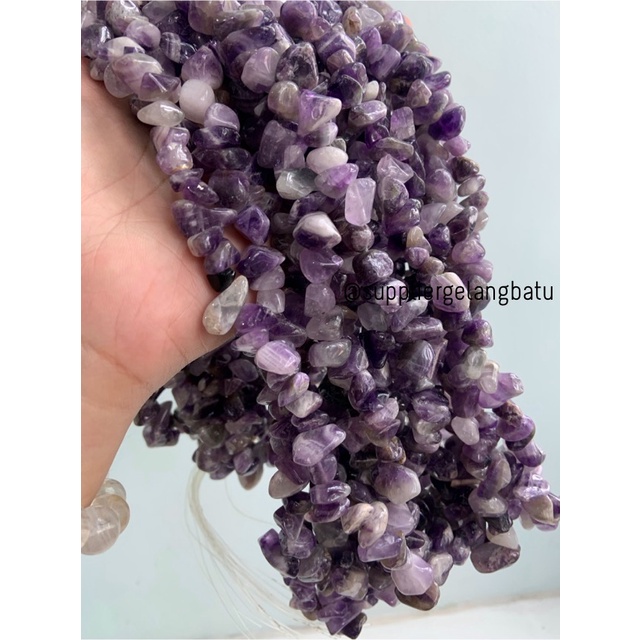 KERIKIL BESAR Batu alam amethyst kecubung 2cm ungu amethys kalimantan