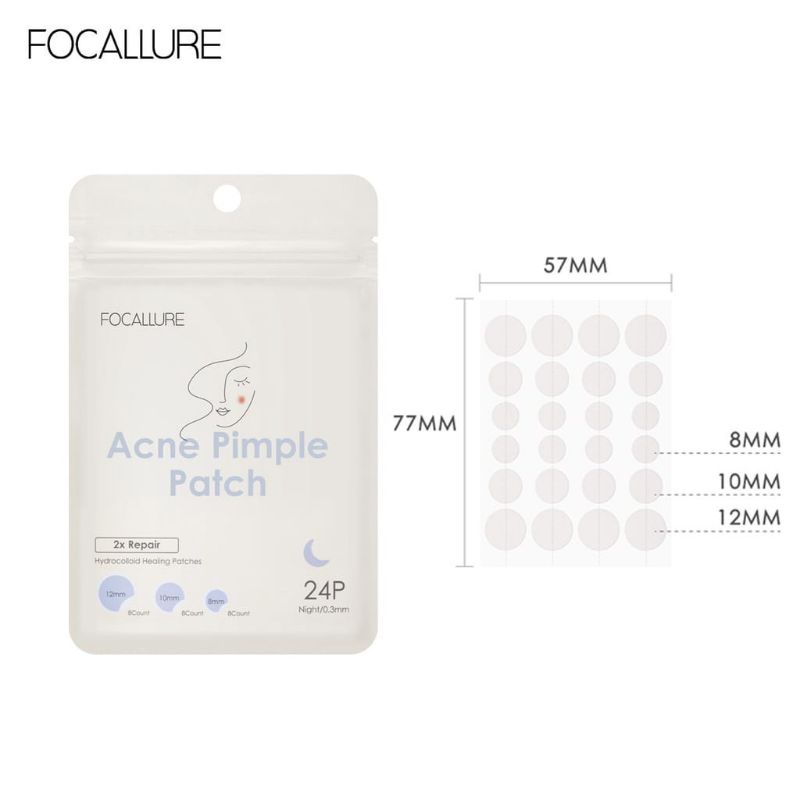 FOCALLURE Stiker Jerawat Spot Patch Acne Treatment Day Night  Anti Jerawat BPOM