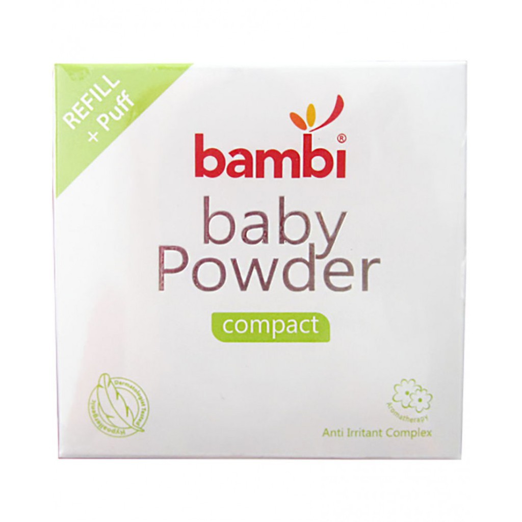 Bambi Compact Powder Reffil 40gr - Bedak Padat Bayi