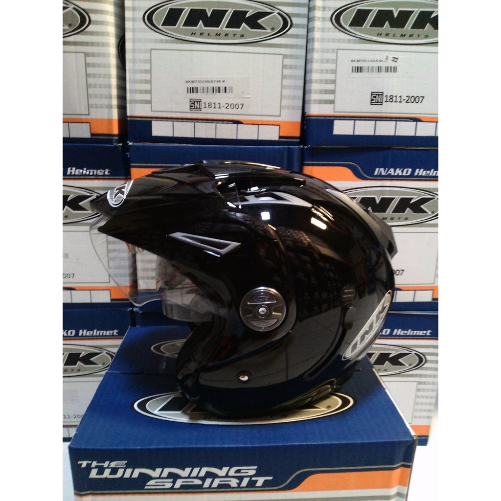 PROMO helm INK T 1 2 visor solid