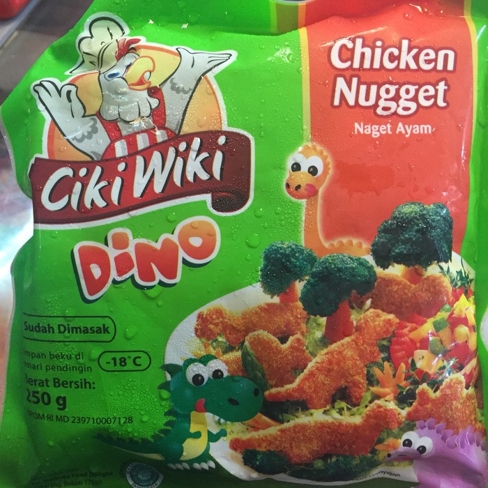 CIKIWIKI nugget dino 250gr chicken nugget dinosaurus nugget anak anak