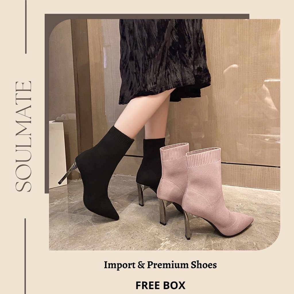 SOULMATE SM-016 Sepatu Boots Wanita Fashion Import Premium Quality