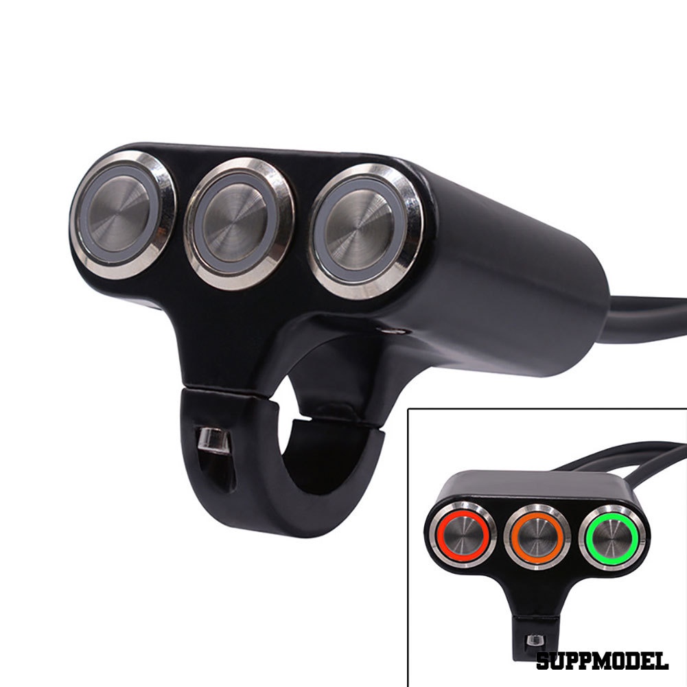 Spm Switch Lampu Kabut Headlightrem Dengan Indikator Untuk Handlebar Motor Atv Skuter