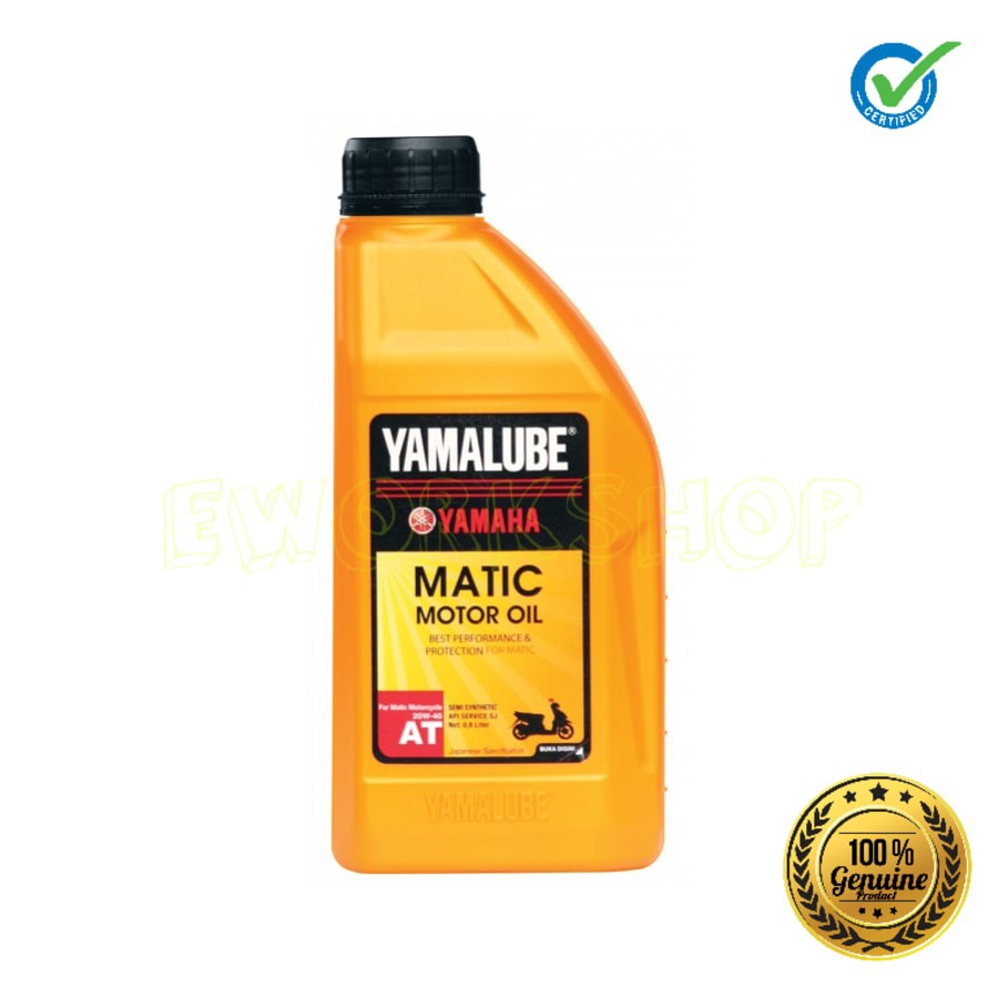 OLI YAMALUBE YAMAHA MATIC MOTOR OIL 20W-40 AT 0,8 L 100% Original Product