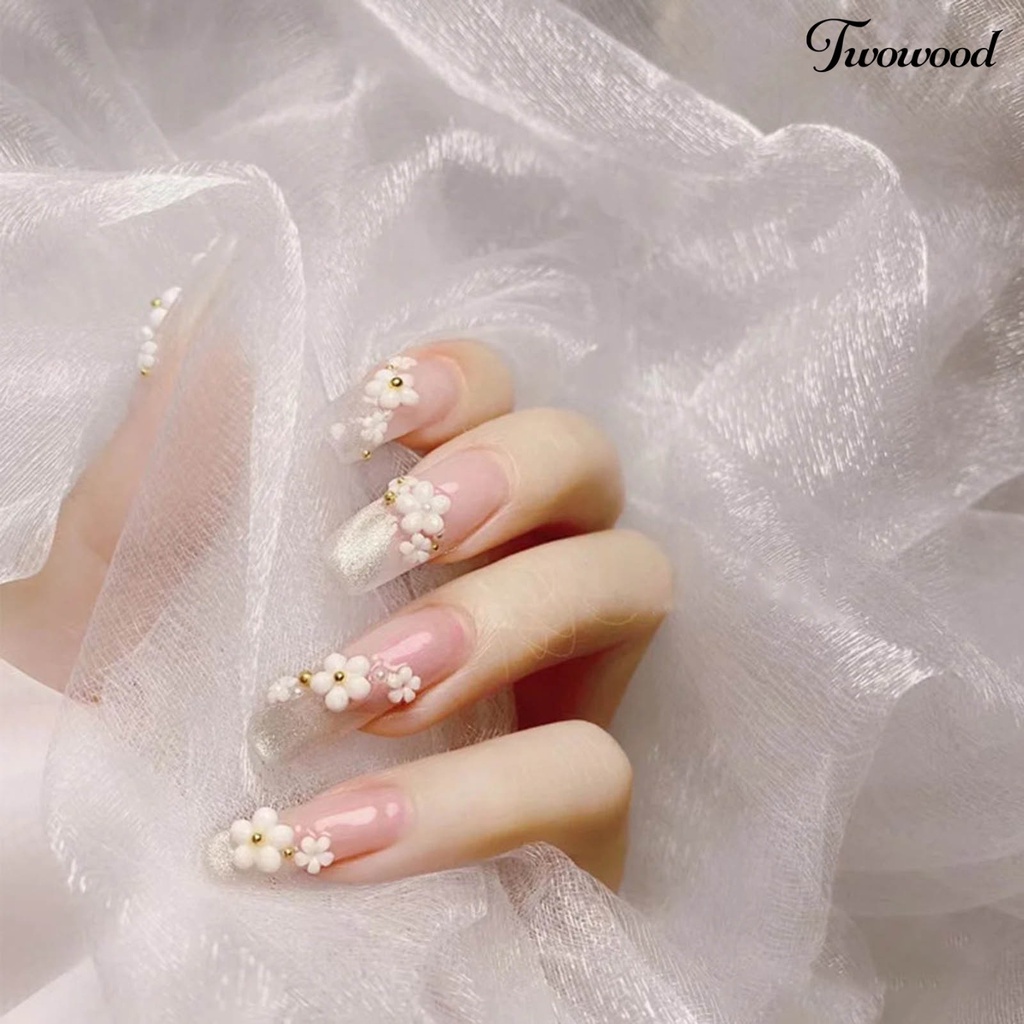 Ornamen Bunga 3D Untuk Dekorasi Nail Art Charms