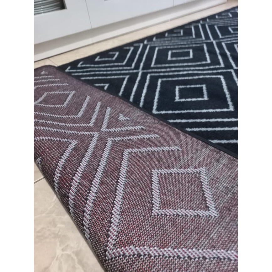 MAROC Karpet Lantai 160x210 Midnight Monokrom - Midnight 03-3