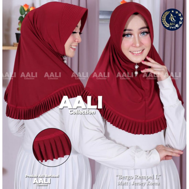 Aali Collection Jilbab Rempel Jersy Korea