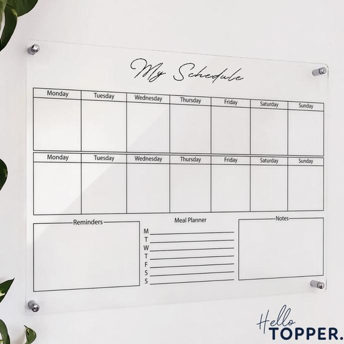 

Papan Jadwal Akrilik | Wall Planner | Schedule Board |Papan Jadwal helloto99 Murah