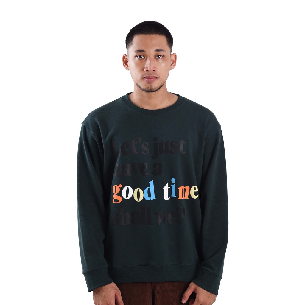LEAF Bold Dark Green Crewneck