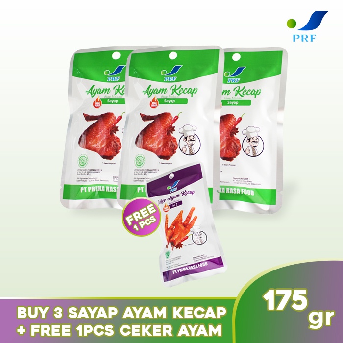 

BUY 3 Sayap Ayam Kecap FREE 1 Ceker Ayam Isi 2 Siap Makan - Makanan Instan - PRF