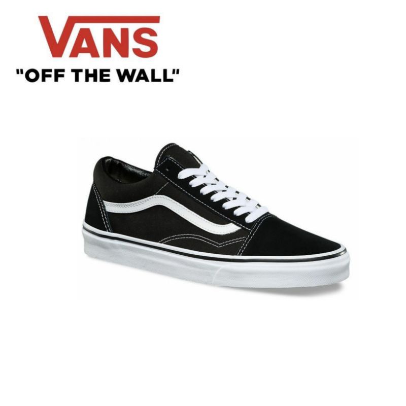 Sepatu Vans Original 100% Oldskool Classic Black White Pria Wanita Waffle EVB DT Bergaransi