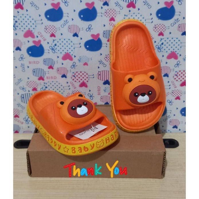 sandal selop anak cewek impor karakter lucu