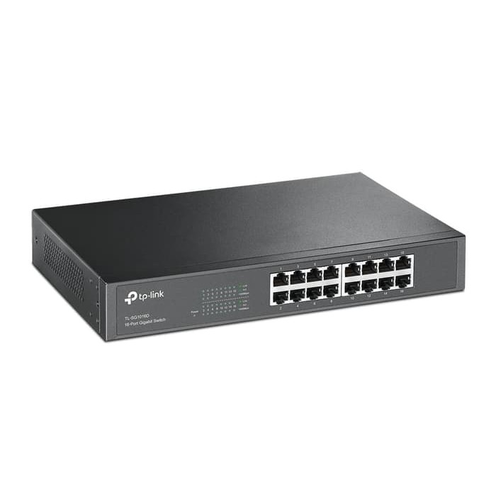 Networking TP - Link Switch 16 Port Gigabit 10/100/1000 RackMount - TL-SG1016D