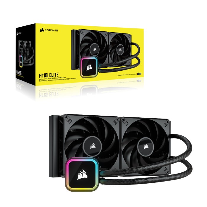 CORSAIR ICUE H115i RGB ELITE Liquid CPU Cooler