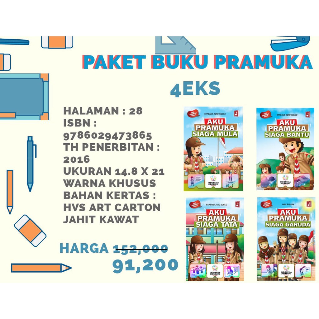 4 Buku seri Aku Pramuka Siaga Garuda  Siaga Bantu  Tata dan Mula