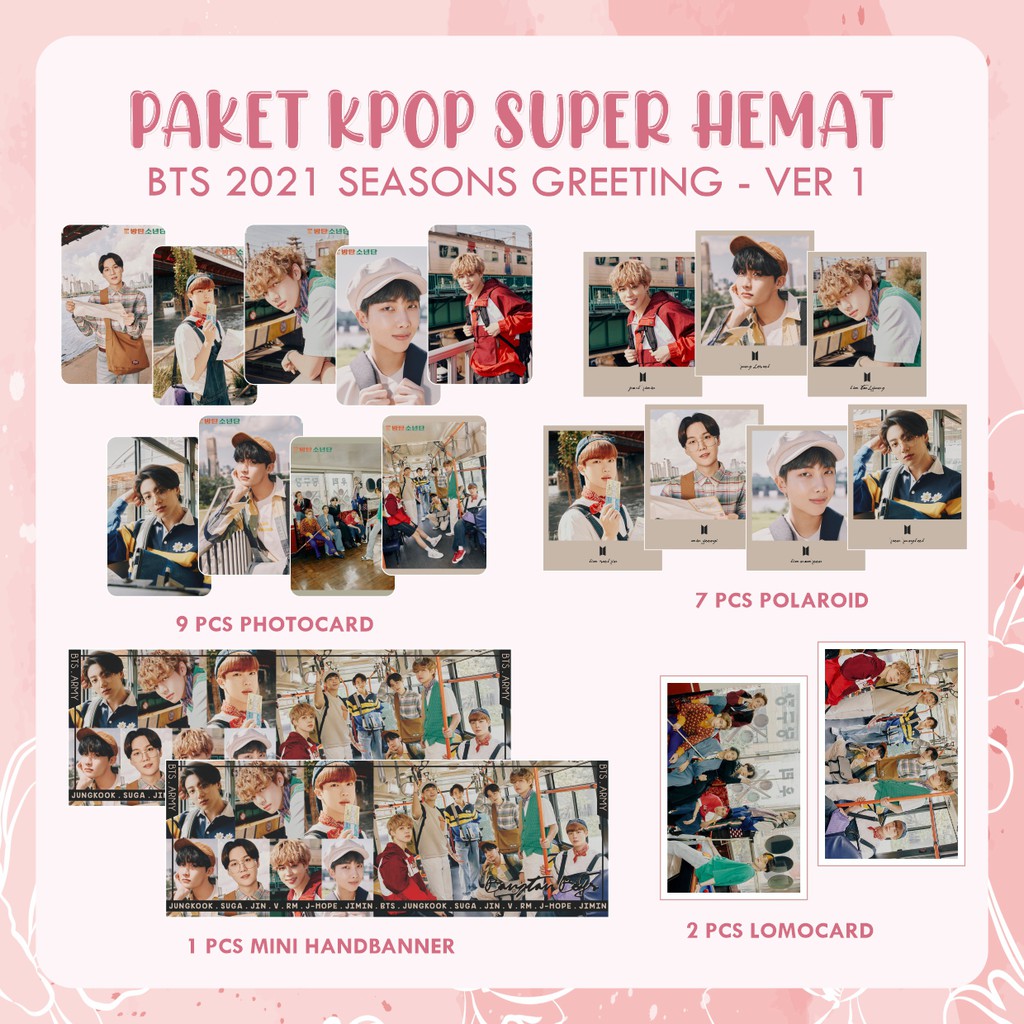 SUPER BTS SG SEASON GREETING 2022 &amp; 2021