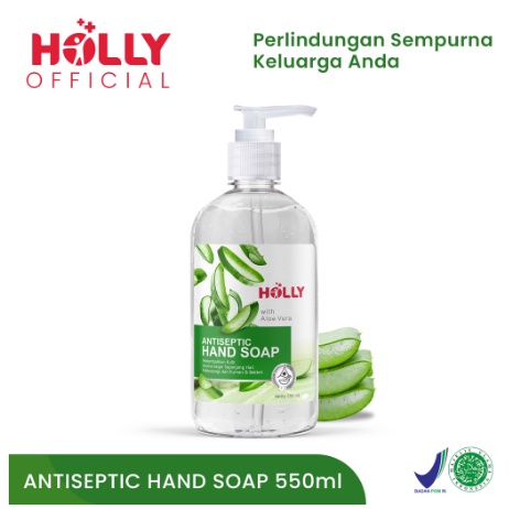 Holly Hand Soap / Sabun Cuci Tangan Antiseptik Pump 550 ml