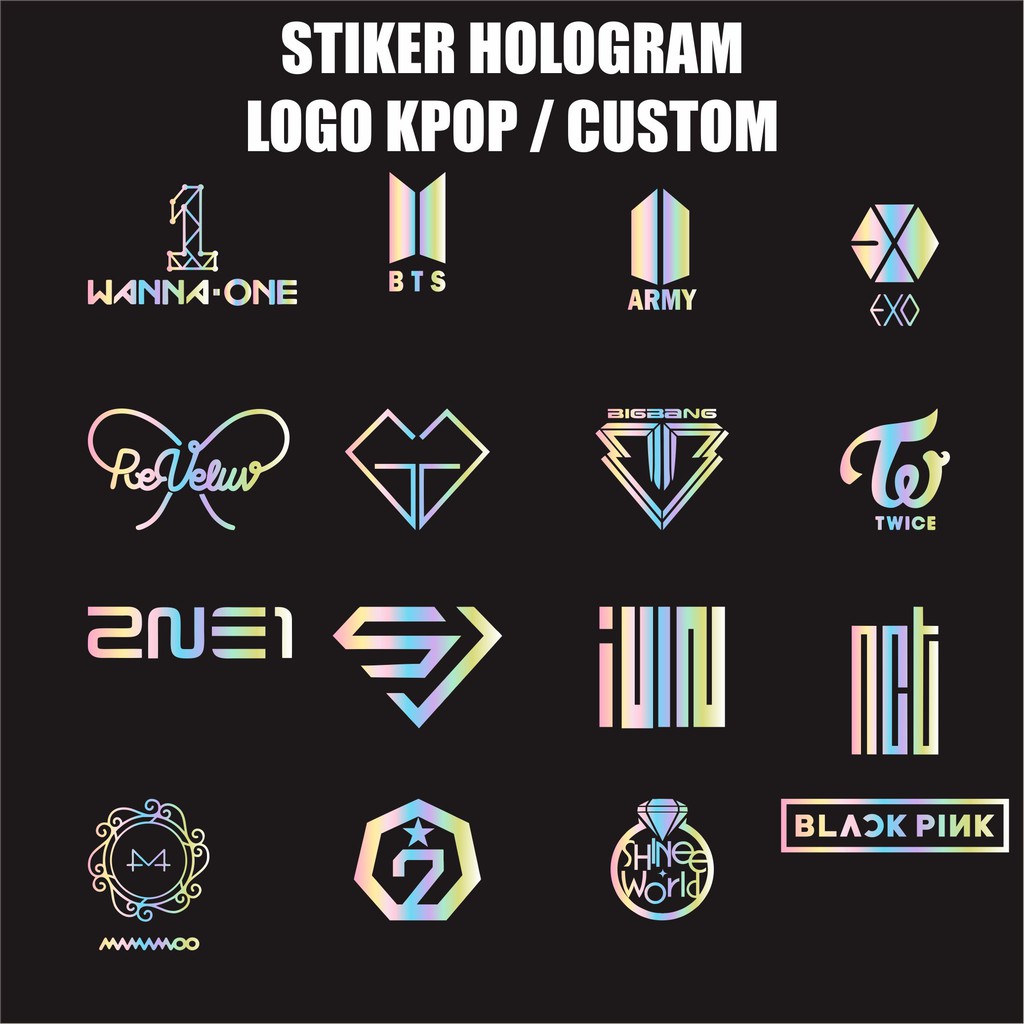 

Stiker Logo Kpop Korea Bts Exo Blackpink Sticker Logo