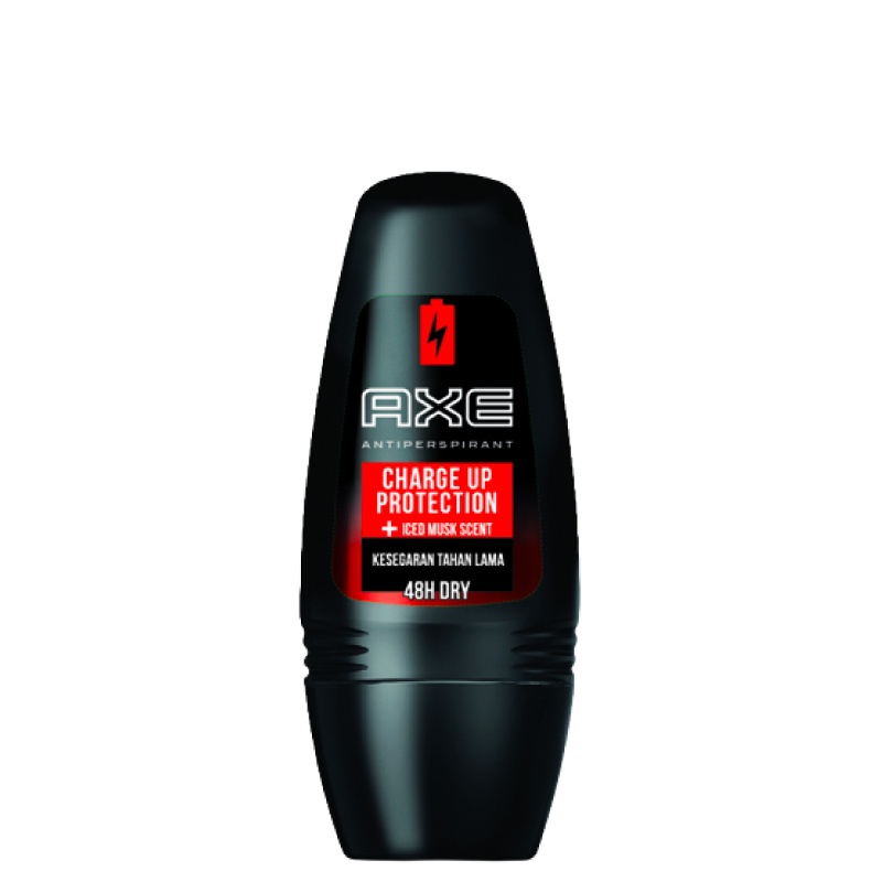 Axe Deodorant Roll On Charge Up Protection Anti Bakteri 45 ml