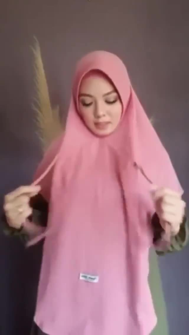 Jilbab Bergo Instan Niqob 3in1/Bergo Tali Masker/Jilbab Instan Masker Jumbo Jersey