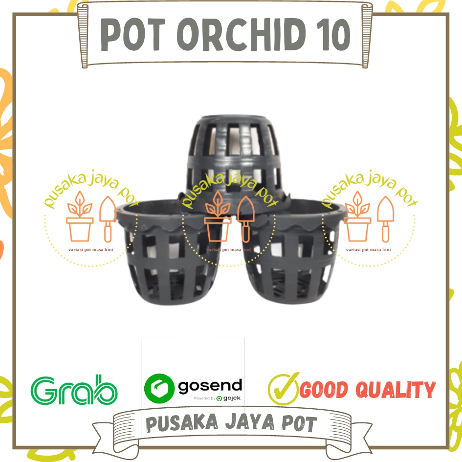 Pot Bunga Anggrek / Pot Anggrek Orchid 10cm | Jual Pot Plastik Orchid 10 Cm Grosir Murah pot plastik