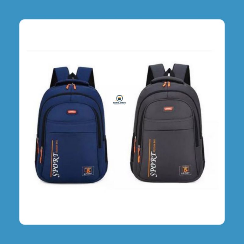 Tas Ransel anak laki - laki SMP/SMA Tas Sekolah pria punggung Distro Backpack Sport EMOEMO