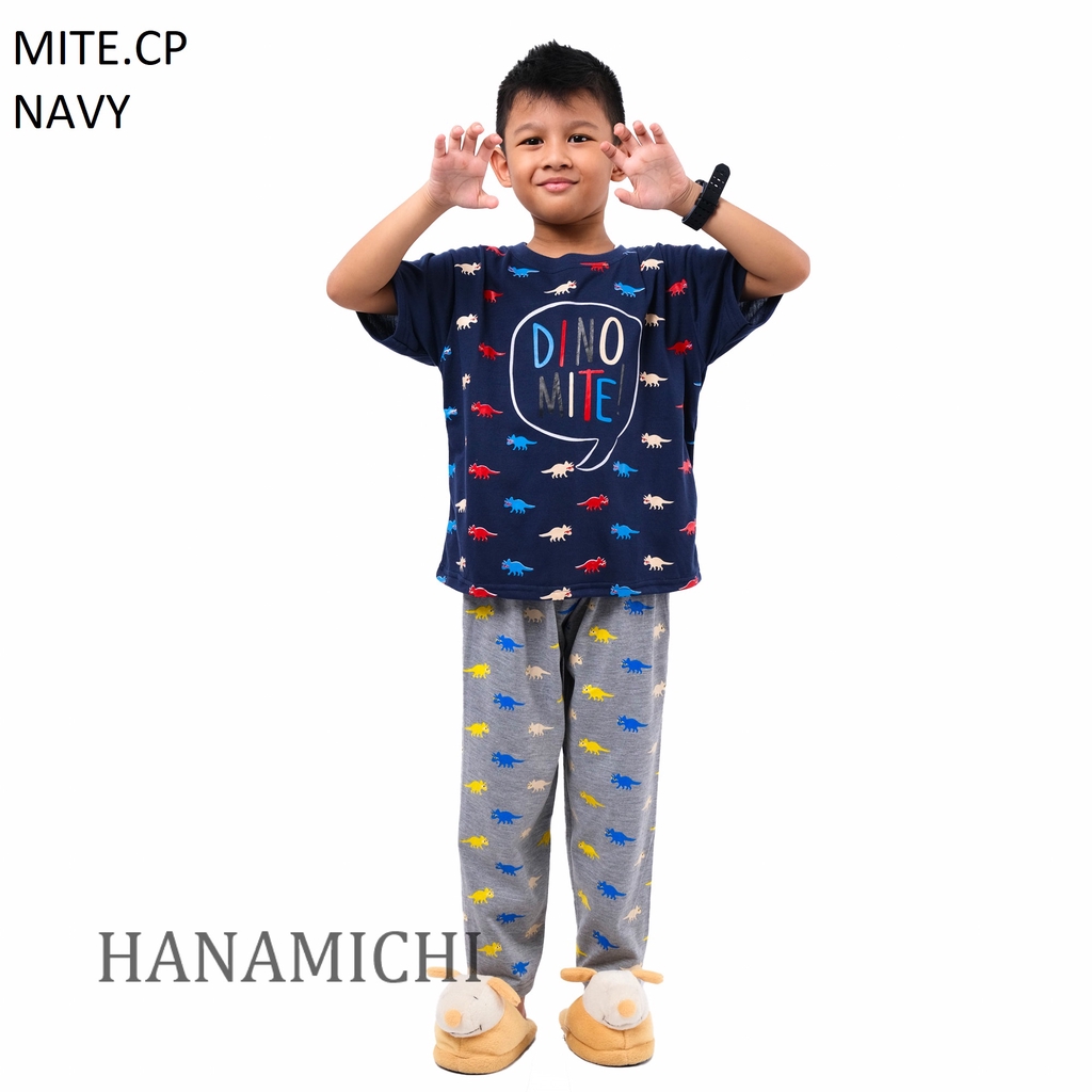 Hanamichi MITE.CP Setelan Baju Tidur Anak Lengan Pendek