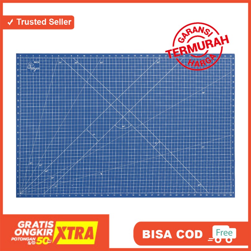 

Cutting Mat Ukuran A1 - Double Sided Self Healing Cutting Mat A1 - Biru BERKUALITAS