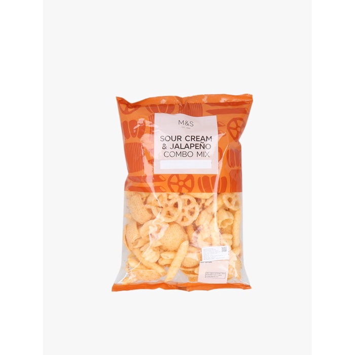 

⭐ COD ⭐ M&S FOOD - Keripik - Sour Cream & Jalapeno Cream Combo Mix - 150 gram