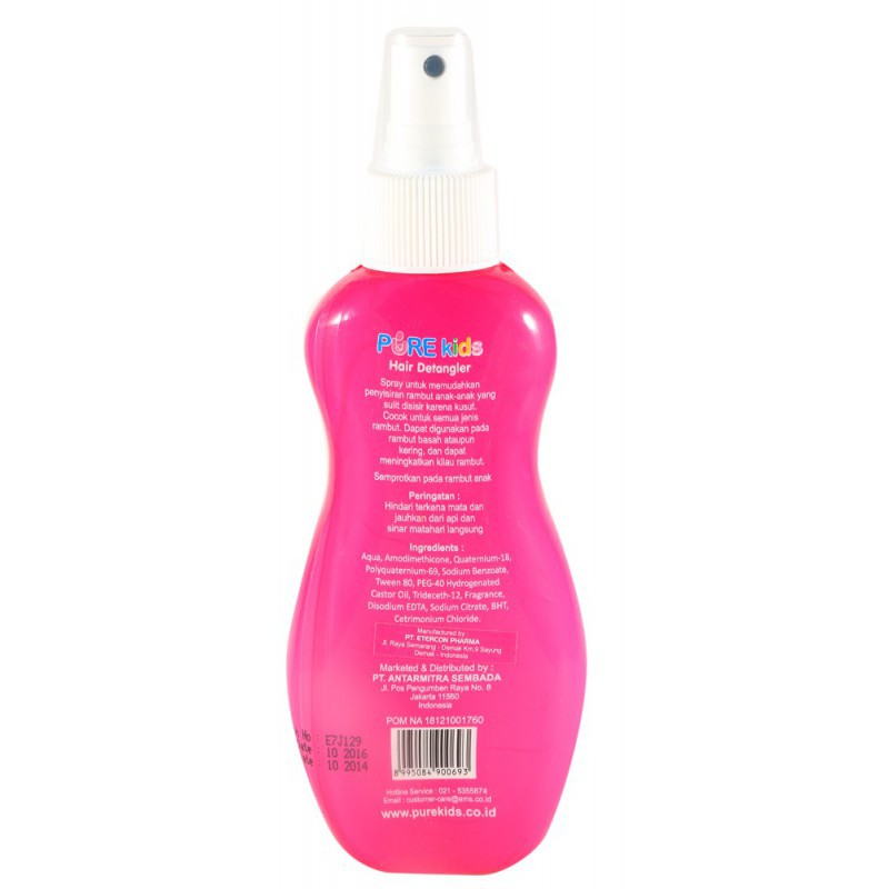 Pure Kids Hair Detangler / Rambut Anak Anti Kusut 200ml