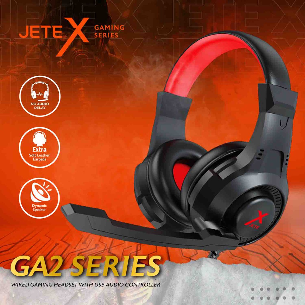 Headphone Gaming JETE X  GA2 Series With Usb Audio Controller Original Garansi 1 Tahun