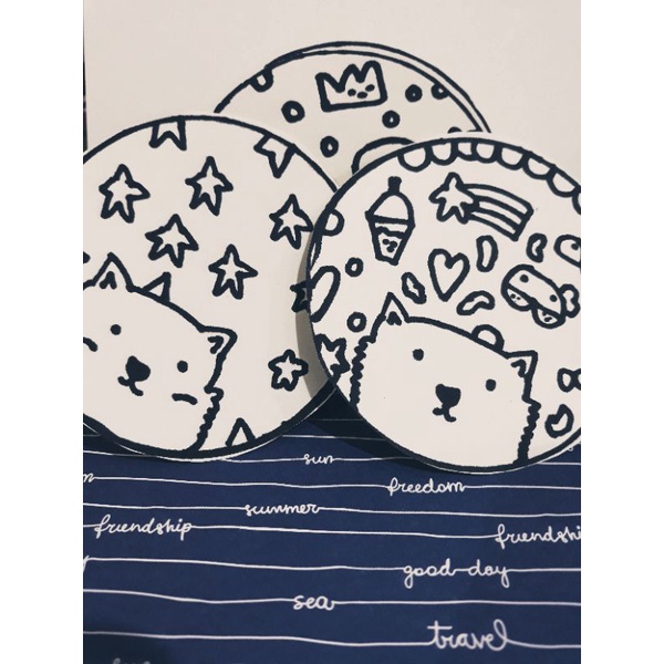 

Warm Hugs Circle stickers series Set B sticker lucu yang bisa di warnai