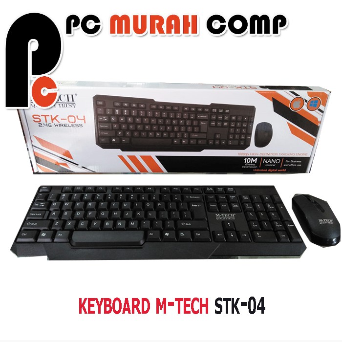 M-Tech Combo Keyboard Mouse Wireless  STK-04