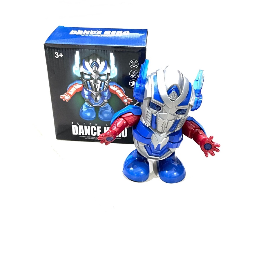 M153O Dancing Robot Optimus Prime with LED / Pajangan / Dance Hero