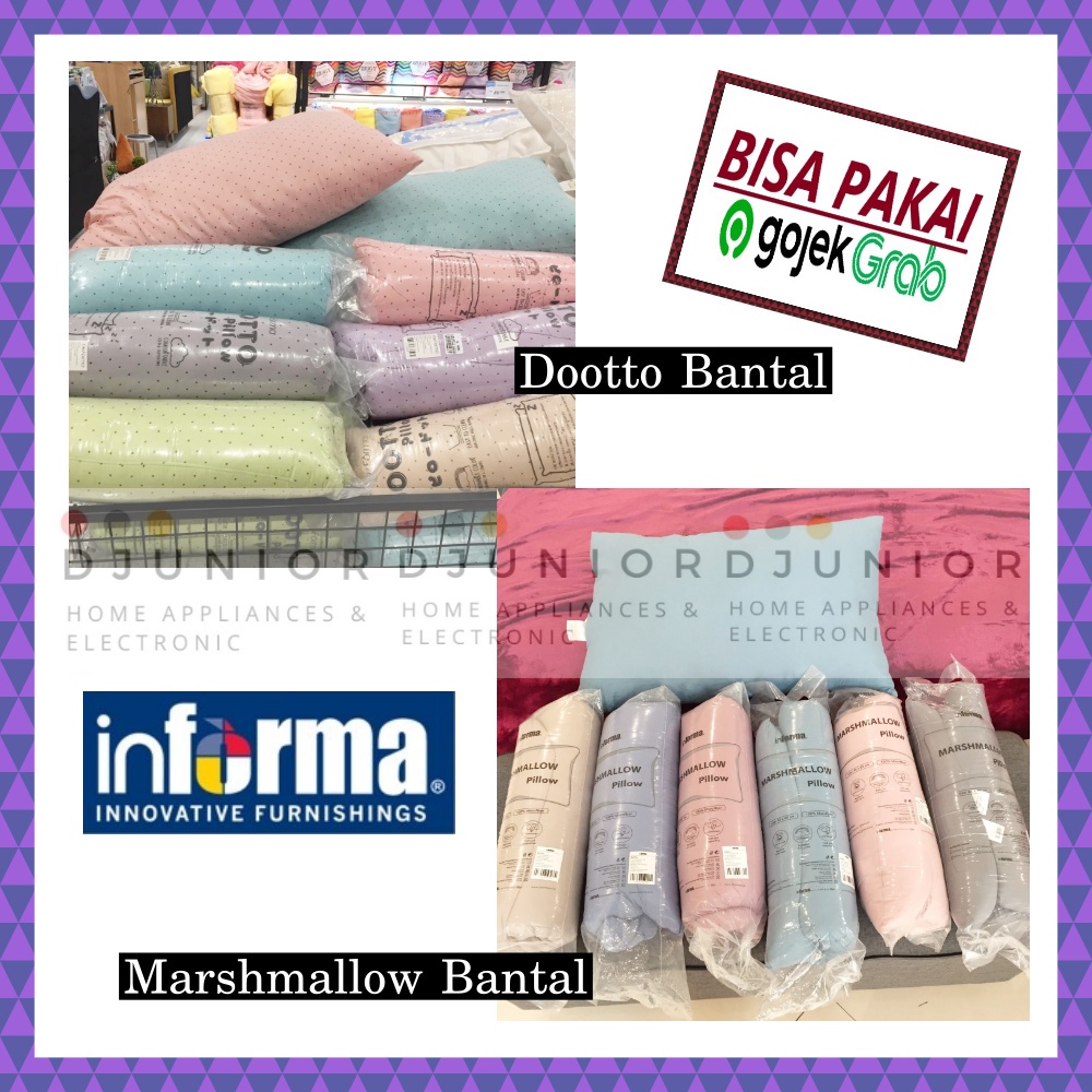 INFORMA - BANTAL DOOTTO MARSHMALLOW BANTAL TIDUR PILLOW / BANTAL EMPUK POLKADOT 45x65 CM