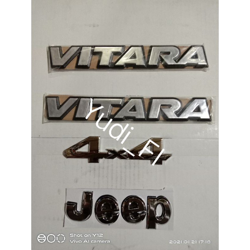 emblem vitara 4x4 jeep satu paket