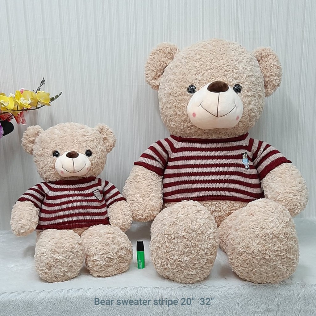 Boneka Bear Sweater Jumbo/Boneka Teddy Bear